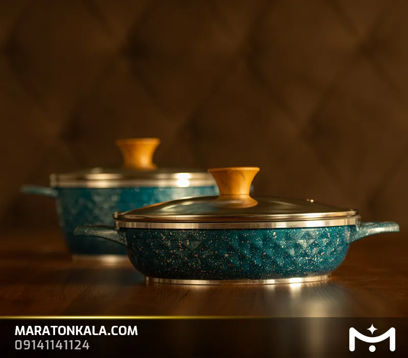تابه 32 دربدار طرح الماس رنگ سبز کله غازی ماراتن