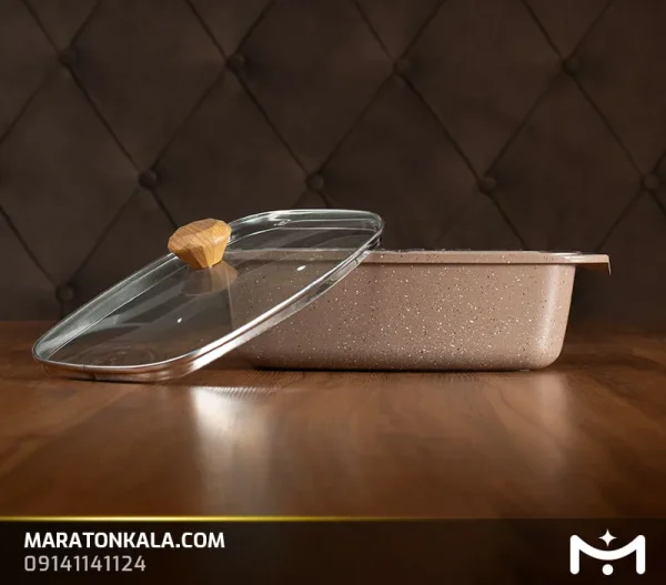 تابه مرغ خوری رنگ شکلاتی